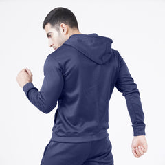 POLY Fleece Navy Full Sleeve Mens HOODIE