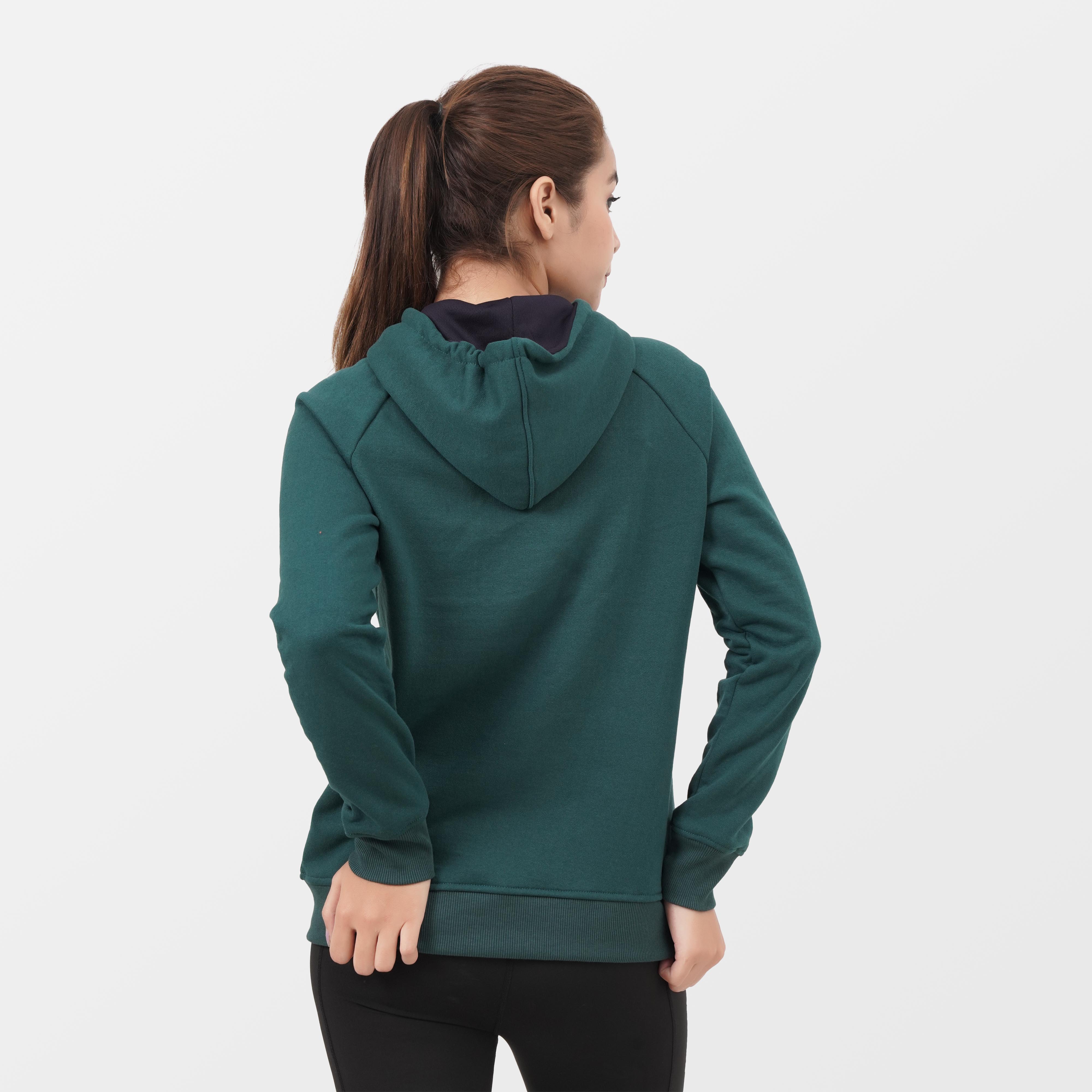 Green NEVER Women HOODIE