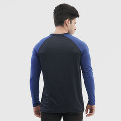 Blue Raglan Full Sleeve Tee