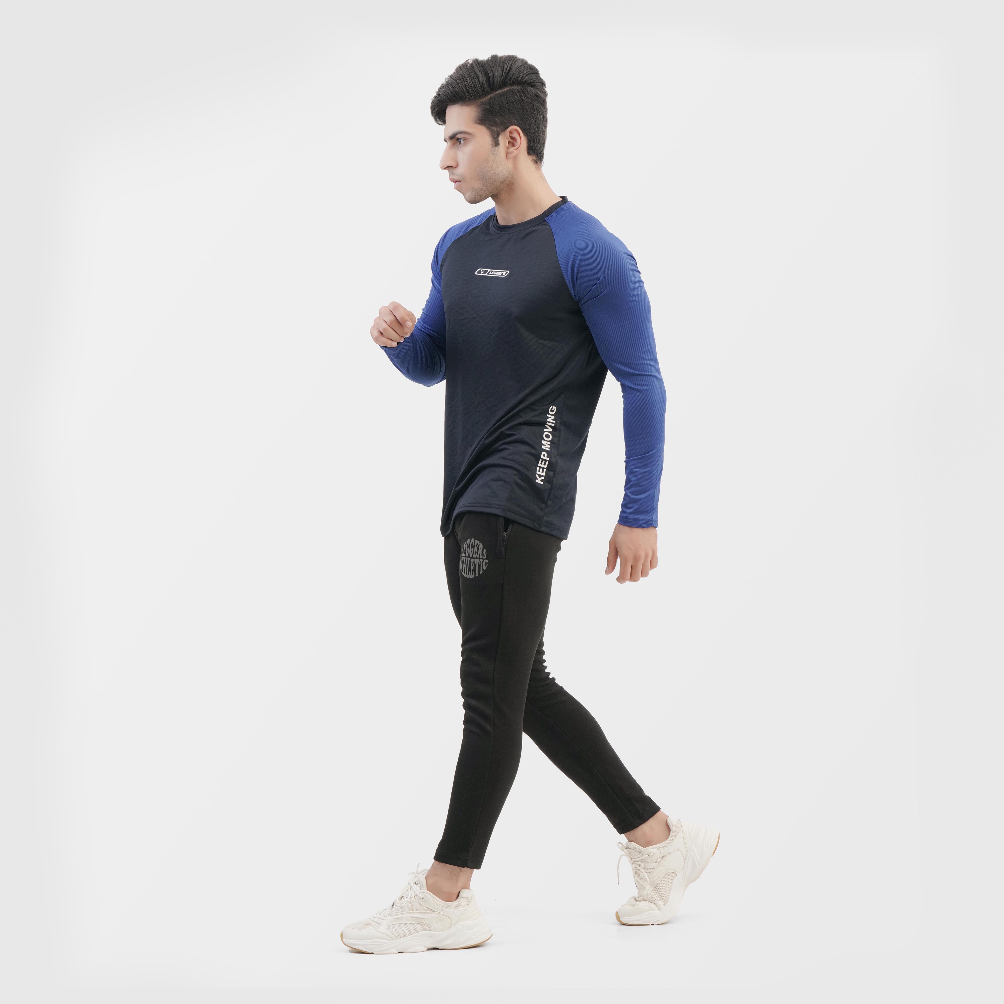 Blue Raglan Full Sleeve Tee