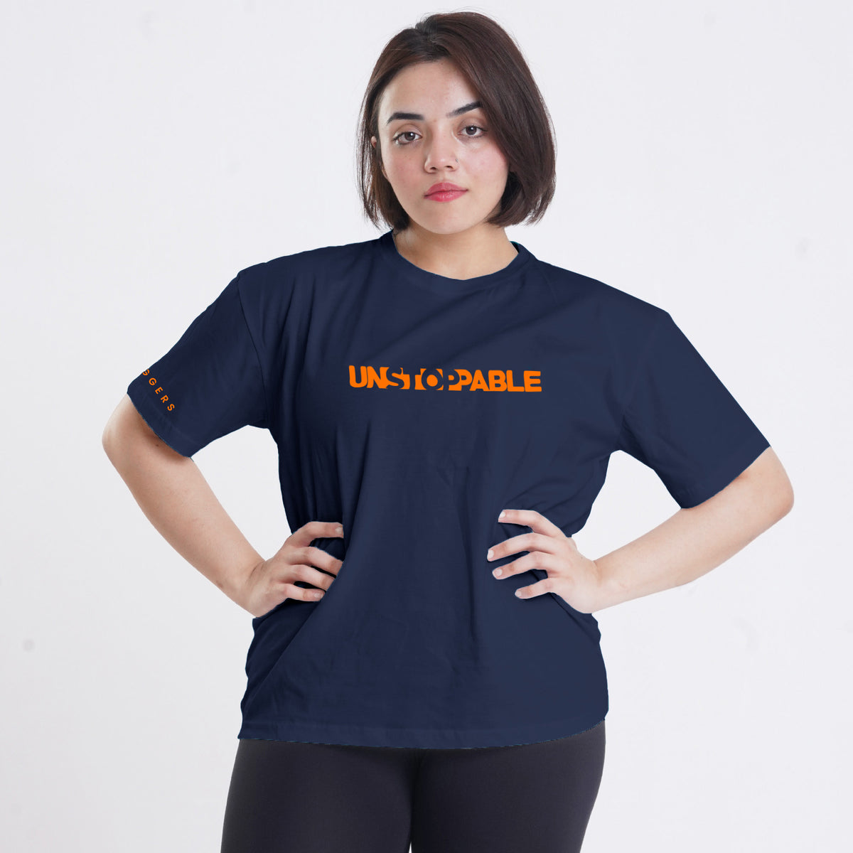 Unstoppable Dark Blue Women Oversized Tee