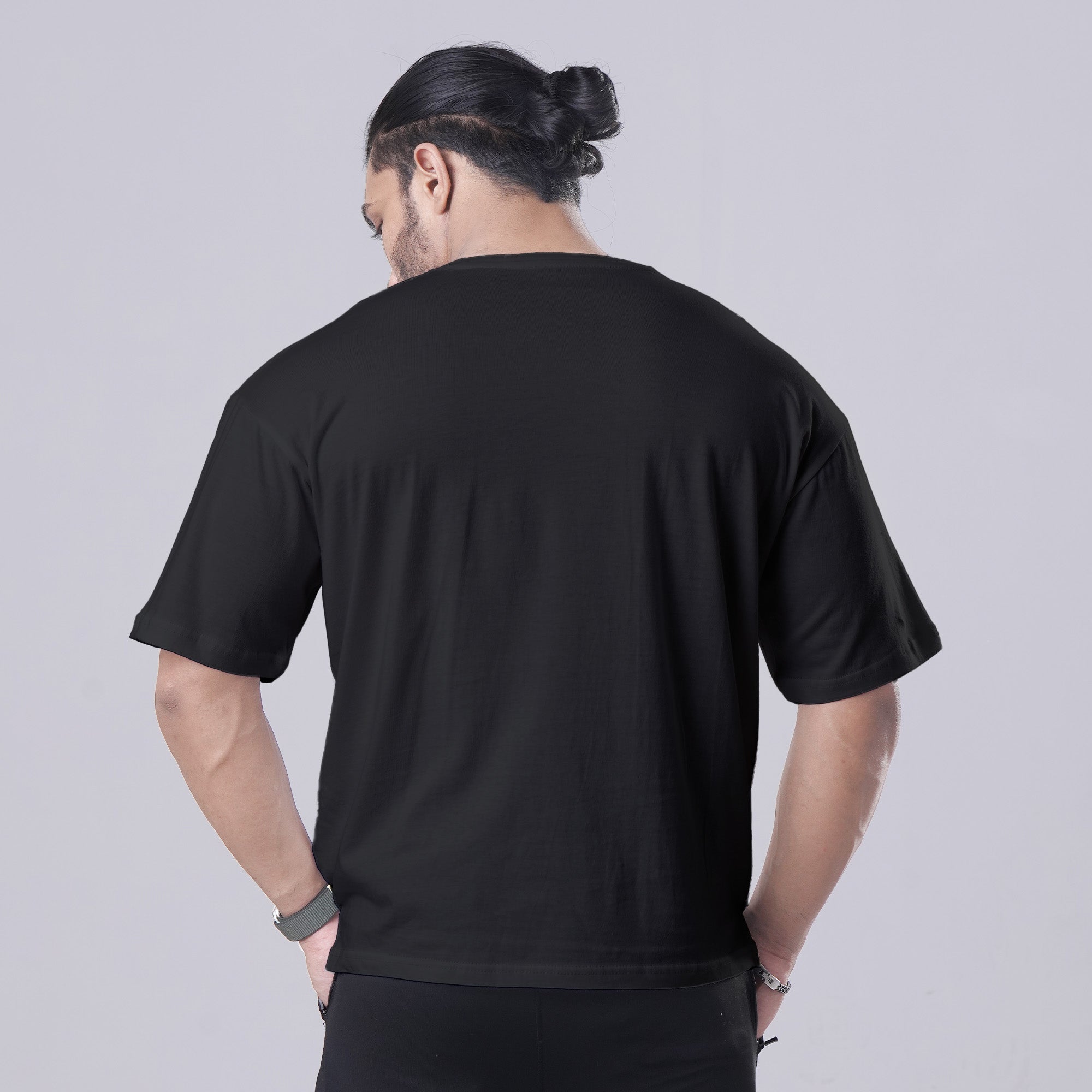 Nevermind Black Oversized Tee