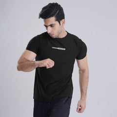 Stellar Black Half Sleeve Tee