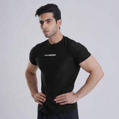 Stellar Black Half Sleeve Tee