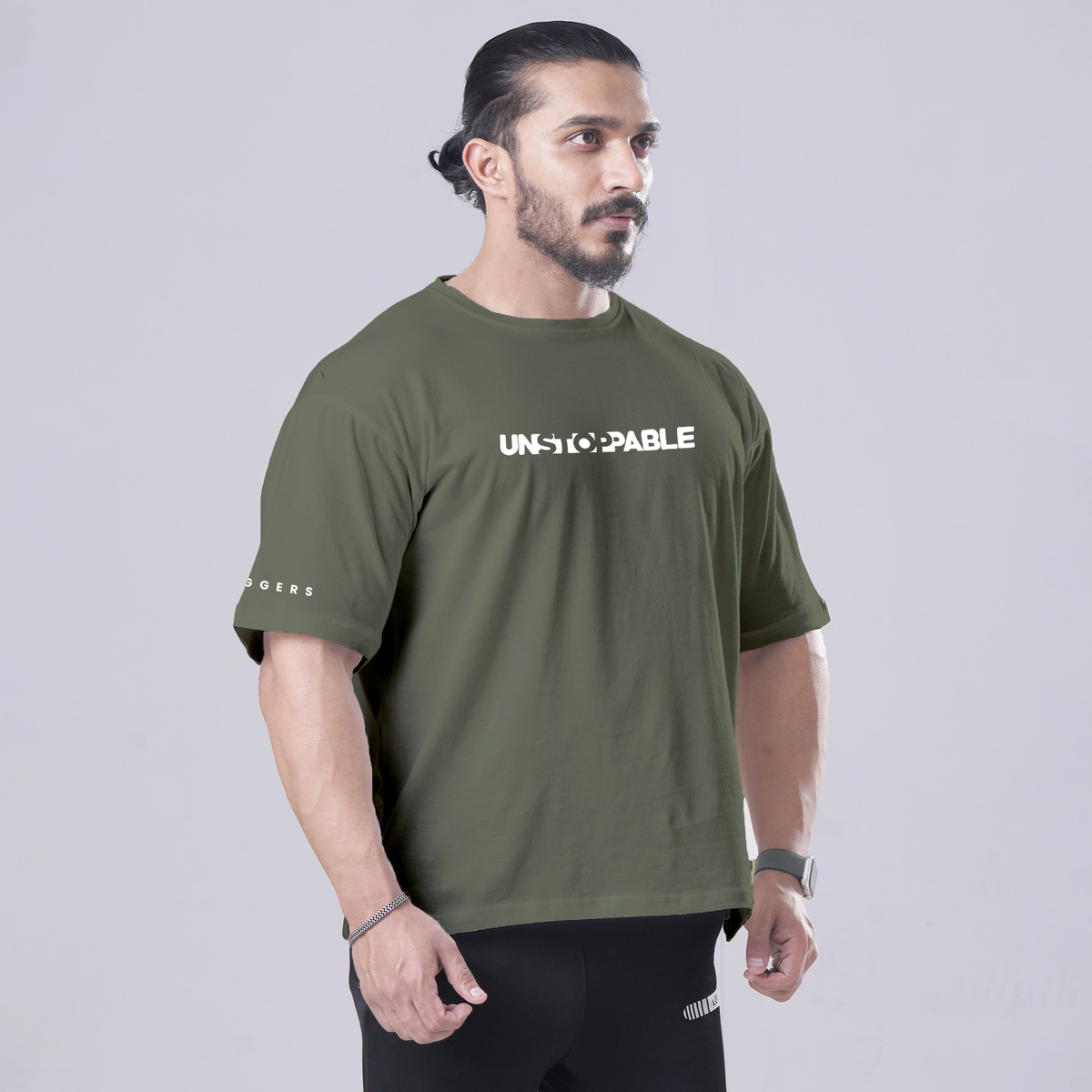 UNSTOPPABLE MOSS OVERSIZE TEE