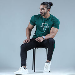 Pine RUNNER COMPRESSION TEE